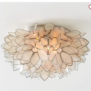 Pottery Barn Kids light fixture. Capiz Flush Mount